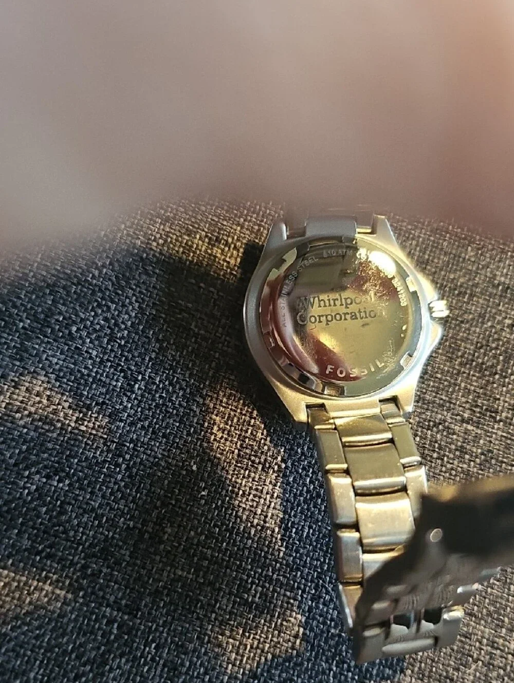Fossil Silver Stainless Steel Watch Silver Dial Women Accessories Pt 5339